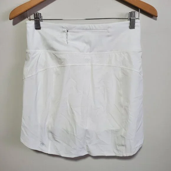 ATHLETA NWT Run With It 16" Skort Skirt Lined Tennis Golf White Women's Small - Picture 7 of 16